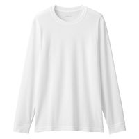 無印良品 メンズ 紳士 あったか綿 厚手 クルーネック長袖Ｔシャツ 紳士Ｓ 白 良品計画