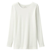 無印良品 レディース 婦人 あったか綿 クルーネック長袖Ｔシャツ 婦人Ｓ オフ白 良品計画