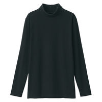 無印良品 レディース 婦人 あったか綿 厚手 タートルネック長袖Ｔシャツ 婦人Ｌ 黒 良品計画