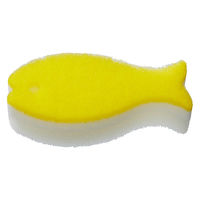 おさかなスポンジ ライトイエロー 1個 マーナ