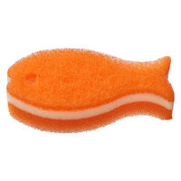 おさかなスポンジ オレンジ 1個 マーナ