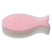 おさかなスポンジ ピンク 1個 マーナ