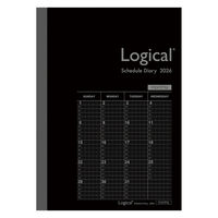 【アウトレット】【2026年度版手帳】ナカバヤシ ロジカルダイアリー月間ノートタイプB B6 ブラック NSーB602ー26BD 1冊