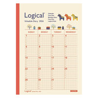 【アウトレット】【2026年度版手帳】ナカバヤシ ロジカルダイアリー月間ノートタイプA B5 ウマ NSーB502ー26AE 1冊