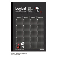 【アウトレット】【2026年度版手帳】ナカバヤシ ロジカルダイアリー月間ノートタイプP A5 ピーナツ1 NSーA502ー26PA1 1冊