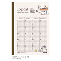 【アウトレット】【2026年度版手帳】ナカバヤシ ロジカルダイアリー月間ノートタイプP A5 ピーナツ2 NSーA502ー26PA2 1冊