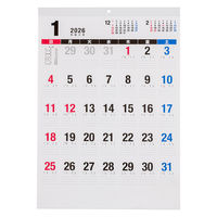 【アウトレット】【2026年度版カレンダー】ナカバヤシ 壁掛けカレンダー文字月表Ｎ 四六4切 COCーCLHーB3Nー26 1冊