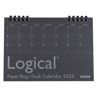 【アウトレット】【2026年度版カレンダー】ナカバヤシ 卓上カレンダーペーパー A5 ブラック COCーCLTPーA502ー26D 1冊