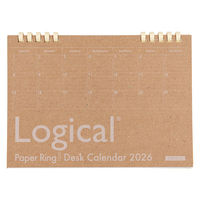 【アウトレット】【2026年度版カレンダー】ナカバヤシ 卓上カレンダーペーパー A5 クラフト COCーCLTPーA502ー26S 1冊