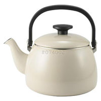 ケトル 2.5L やかん 琺瑯 IH・ガス火対応 グレージュ CTP-2.5K.GG 1個 富士ホーロー