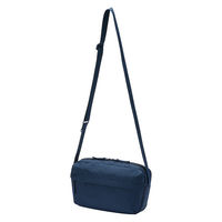 無印良品 背面ポケット付き 撥水ショルダーバッグ ライトネイビー タテ１７×ヨコ２８×マチ６ｃｍ 良品計画