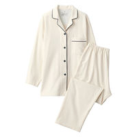 良品計画 無印良品 レディース 婦人 脇に縫い目のない フランネル長袖パジャマ 婦人