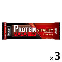 1本満足バー プロテインバイタリティ ベイクドカカオ　1セット（3本）　プロテイン10g　マカ・亜鉛　アサヒグループ食品
