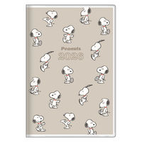 【2026年度版手帳】サンスター文具 手帳月間B7　スヌーピー　チラシ S2959208 1個