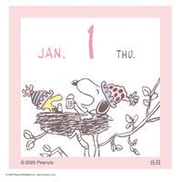 【アウトレット】【2026年度版カレンダー】アートプリントジャパン 26CL/161 ミニチュア日めくり/PEANUTS 1冊