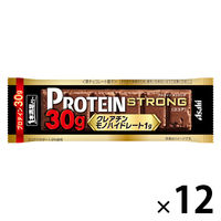 1本満足バー プロテインストロング ココア　1セット（12本）　プロテイン30g　チョコバー　アサヒグループ食品