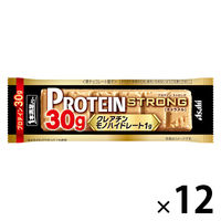 1本満足バー プロテインストロング キャラメル　1セット（12本）　プロテイン30g　チョコバー　アサヒグループ食品