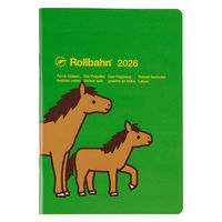 【2026年度版手帳】DELFONICS（デルフォニックス） ロルバーンノートダイアリーポニーB6 グリーン 160083284 1冊