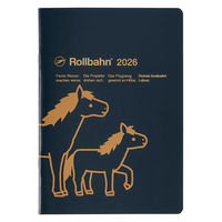 【2026年度版手帳】DELFONICS（デルフォニックス） ロルバーンノートダイアリーポニーA5 ブラック 160084105 1冊