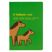 【2026年度版手帳】DELFONICS（デルフォニックス） ロルバーンノートダイアリーポニーA5 グリーン 160084284 1冊