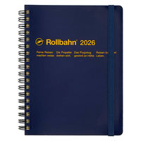 【2026年度版手帳】DELFONICS（デルフォニックス） ロルバーンダイアリーL ダークブルー 160005428 1冊