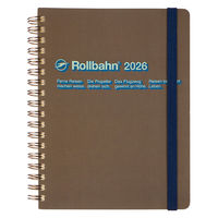 【2026年度版手帳】DELFONICS（デルフォニックス） ロルバーンダイアリードロップL ブラウン 160006168 1冊