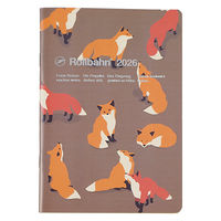 【2026年度版手帳】DELFONICS（デルフォニックス） ロルバーンノートダイアリーアニマルB6 ブラウン 160089168 1冊