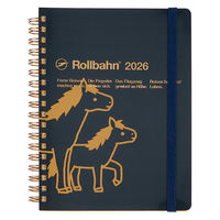 【2026年度版手帳】DELFONICS（デルフォニックス） ロルバーンダイアリーポニーL ブラック 160025105 1冊