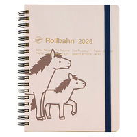 【2026年度版手帳】DELFONICS（デルフォニックス） ロルバーンダイアリーポニーL ライトピンク 160025561 1冊