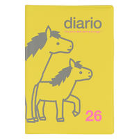 【2026年度版手帳】DELFONICS（デルフォニックス） マンスリーポニー イエロー 160131184 1冊