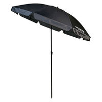 キャプテンスタッグ マイバディー UVカットパラソル200cm ブラック UD-0072 1個（わけあり品）