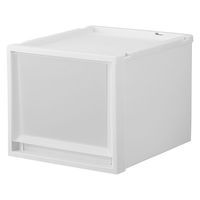 【引き出し収納】　天馬　フィッツケース マルチ 40ー35Mホワイト/クリア　幅35.0×奥行40.0×高さ30.0cm　1セット（1個×4）（わけあり品）