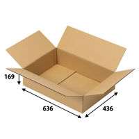 【140サイズ】現場のチカラ 1100×1100パレット積載向けダンボール 1段：4箱 636×436×169mm 1梱包（10枚） オリジナル（わけあり品）