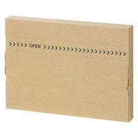 アスクル 「現場のチカラ」薄型ダンボールケース 220×160×30mm 1セット（1パック（10枚入）×10） オリジナル オリジナル（わけあり品）