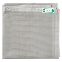 現場のチカラ　モリリン　メッシュシート（防炎II類） MRMー802　1.8x3.6m　グレー 1枚 オリジナル（わけあり品）