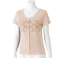 ディーエーピー カップ付レース半袖ホックインナー ベージュ LL W018002303 1枚（直送品）