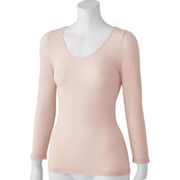 ディーエーピー のびのびラクラク長袖インナー ピーチ M~L W018003801 1枚（直送品）