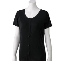 ディーエーピー スルッと着られる3分袖ホックインナー ブラック S W0180062614 1着（直送品）