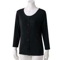 ディーエーピー スルッと着られる8分袖ホックインナー ブラック S W0180062714 1着（直送品）