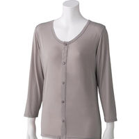 ディーエーピー スルッと着られる8分袖ホックインナー グレージュ M W018006271 1着（直送品）