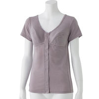 ディーエーピー カップ付3分袖ワンタッチインナー ラベンダー LL W0180063113 1枚（直送品）