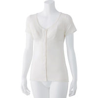 ディーエーピー カップ付3分袖ワンタッチインナー ホワイト M W018006311 1枚（直送品）