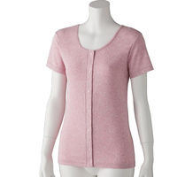 ディーエーピー フライス杢半袖ホックインナー チェリー L W01976092 1枚（直送品）