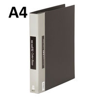 キングジム　クリアファイル 差し替え式　A4タテ背幅40mm　カラーベース　黒　139W（わけあり品）