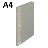 プラス　スーパーエコノミークリアーファイル　A4タテ　20ポケット　グレー　固定式　FC-122EL　88420（わけあり品）