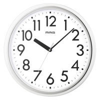 ノア精密 MAG（マグ）掛時計 プラターフ ホワイト 直径310ｍｍ[アナログ スイープ秒針]W-798 WH-Z 1個（わけあり品）