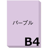 アスクル カラーペーパー B4 パープル 1冊（500枚入） オリジナル（わけあり品）