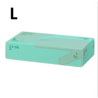帝人フロンティア　ニトリルグローブ　ATJF30　薄手　粉なし　ブルー　Lサイズ　1箱(100枚入) オリジナル（わけあり品）