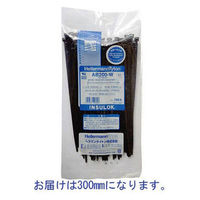 INSULOK(R) (インシュロック) ケーブルタイ 使い切り 屋外用 300mm 黒 AB300-W 1パック (100本入)（わけあり品）