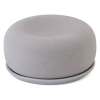 無印良品 アロマストーン 皿付 グレー 良品計画（わけあり品）